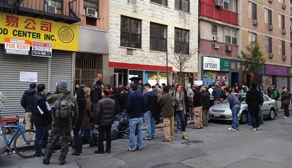 Image from CAAAV office hours after Hurricane Sandy. 